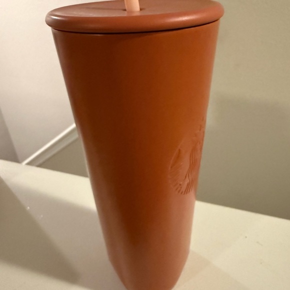 Starbucks 2024 Terracotta Recycled Stainless Steel Triangle Tumbler 24oz - Picture 2 of 8